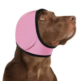 Dog Ear Cover Noise Protection Adjustable Grooming Hood Comfortable Pet Accessory - Pink M In Australia - Darrahopens
