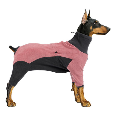 Dog Fleece Jacket Winter Warm Turtleneck Pet Coat Pink - 2XS In Australia - Darrahopens