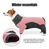 Dog Fleece Jacket Winter Warm Turtleneck Pet Coat Pink - S