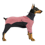 Dog Fleece Jacket Winter Warm Turtleneck Pet Coat Pink - 3XL