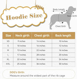 Dog Hoodie Double Sided Fleece Coat Gray Warm Jacket for Dogs - S
