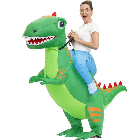 Dinosaur Cartoon Costumes Air Model Inflatable Costume Funny Dress Up Props Halloween Party Clothes Adult One Size In Australia - Darrahopens
