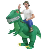 Ride On Green Dragon Cartoon Costumes Air Model Inflatable Costume Funny Dress Up Props Halloween Party Clothes Adult One Size In Australia - Darrahopens