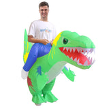 Graffiti Dinosaur Cartoon Costumes Air Model Inflatable Costume Funny Dress Up Props Halloween Party Clothes Adult One Size In Australia - Darrahopens