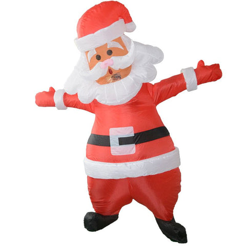 Santa Claus Cartoon Costumes Air Model Inflatable Costume Funny Dress Up Props Christmas Party Clothes Adult One Size In Australia - Darrahopens