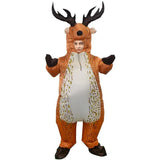 Christmas Reindeer Cartoon Costumes Air Model Inflatable Costume Funny Dress Up Props Christmas Party Clothes Adult One Size
