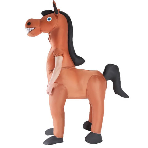 Walking Horse Cartoon Costumes Air Model Inflatable Costume Funny Dress Up Props Halloween Party Clothes Adult One Size In Australia - Darrahopens