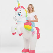 Ride On Unicorn Cartoon Costumes Air Model Inflatable Costume Funny Dress Up Props Halloween Party Clothes Adult One Size In Australia - Darrahopens