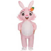 Carrot Rabbit Cartoon Costumes Air Model Inflatable Costume Funny Dress Up Props Easter Party Clothes Adult One Size In Australia - Darrahopens