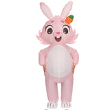 Carrot Rabbit Cartoon Costumes Air Model Inflatable Costume Funny Dress Up Props Easter Party Clothes Adult One Size In Australia - Darrahopens