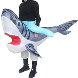 Ride On Shark Cartoon Costumes Air Model Inflatable Costume Funny Dress Up Props Halloween Party Clothes Adult One Size In Australia - Darrahopens