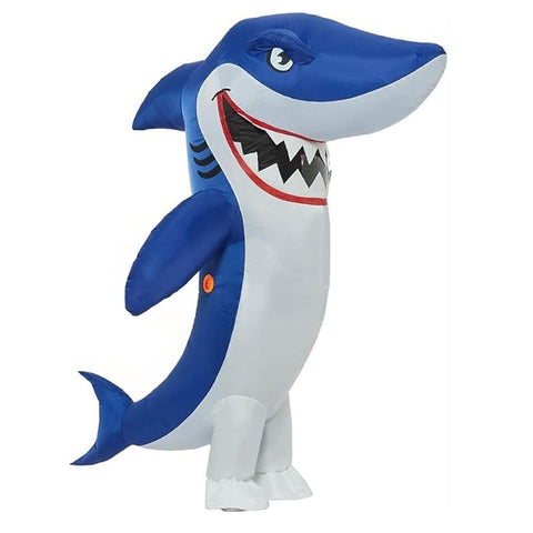 Evil Smile Shark Cartoon Costumes Air Model Inflatable Costume Funny Dress Up Props Halloween Party Clothes Adult One Size In Australia - Darrahopens