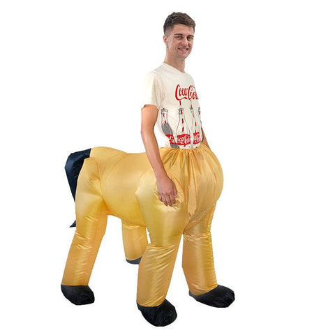 Half Body Horse Cartoon Costumes Air Model Inflatable Costume Funny Dress Up Props Halloween Party Clothes Adult One Size In Australia - Darrahopens