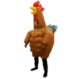 Pineapple Chicken Cartoon Costumes Air Model Inflatable Costume Funny Dress Up Props Halloween Party Clothes Adult One Size In Australia - Darrahopens