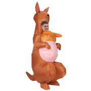 Kangaroo Cartoon Costumes Air Model Inflatable Costume Funny Dress Up Props Halloween Party Clothes Adult One Size In Australia - Darrahopens