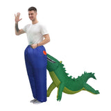 Crocodile Bite Costume Cartoon Costumes Air Model Inflatable Costume Funny Dress Up Props Halloween Party Clothes Adult One Size In Australia - Darrahopens
