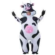 Cow Cartoon Costumes Air Model Inflatable Costume Funny Dress Up Props Halloween Party Clothes Adult One Size