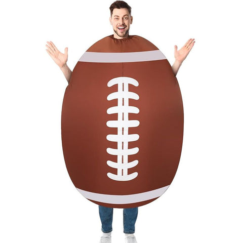 Rugby Ball Cartoon Costumes Air Model Inflatable Costume Funny Dress Up Props Halloween Party Clothes Adult One Size In Australia - Darrahopens
