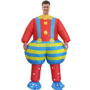 Suspenders Clown Cartoon Costumes Air Model Inflatable Costume Funny Dress Up Props Halloween Party Clothes Adult One Size