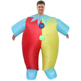Yellow Red Clown Cartoon Costumes Air Model Inflatable Costume Funny Dress Up Props Halloween Party Clothes Adult One Size