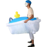 Bathtub Cartoon Costumes Air Model Inflatable Costume Funny Dress Up Props Halloween Party Clothes Adult One Size In Australia - Darrahopens
