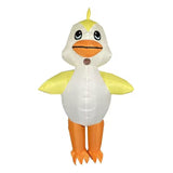 Yellow Duck Cartoon Costumes Air Model Inflatable Costume Funny Dress Up Props Halloween Party Clothes Adult One Size