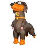 Dachshund Cartoon Costumes Air Model Inflatable Costume Funny Dress Up Props Halloween Party Clothes Adult One Size In Australia - Darrahopens