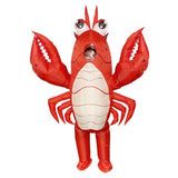 Lobster Cartoon Costumes Air Model Inflatable Costume Funny Dress Up Props Halloween Party Clothes Adult One Size In Australia - Darrahopens