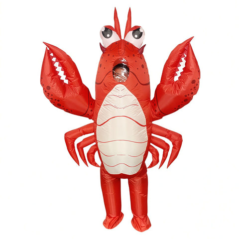 Lobster Cartoon Costumes Air Model Inflatable Costume Funny Dress Up Props Halloween Party Clothes Adult One Size In Australia - Darrahopens