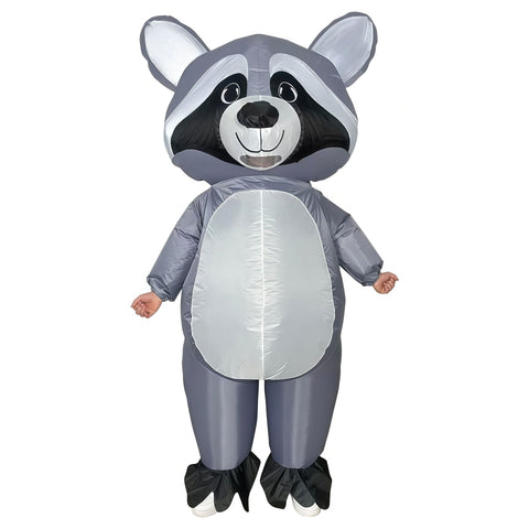 Raccoon Cartoon Costumes Air Model Inflatable Costume Funny Dress Up Props Halloween Party Clothes Adult One Size