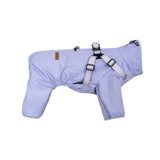 Dog Raincoat Waterproof Reflective Adjustable Harness Jacket - Purple 4XL