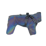 Dog Raincoat Waterproof Reflective Adjustable Harness Jacket - Laser Gray L In Australia - Darrahopens