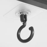 10 Pcs No Drill Ceiling Hooks 360 Degree Rotating Self Adhesive Hooks - Black In Australia - Darrahopens