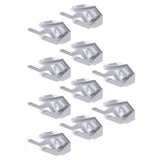 10 Pack Adhesive Hat Hooks for Wall Strong Hat Rack for Baseball Caps No Drilling Hat Organizer Display - White In Australia - Darrahopens