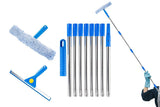 3.1m Extendable Window Squeegee Cleaner Kit with Long Handle for Glass Shower Car and RV