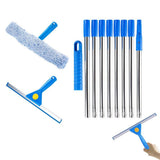 3.1m Extendable Window Squeegee Cleaner Kit with Long Handle for Glass Shower Car and RV