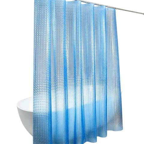 PEVA Thickened Shower Curtain Liner 180x180cm with Rustproof Grommets and Hooks - Style 1 In Australia - Darrahopens