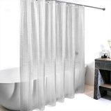 PEVA Thickened Shower Curtain Liner 180x180cm with Rustproof Grommets and Hooks - Style 1
