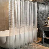 PEVA Thickened Shower Curtain Liner 180x180cm with Rustproof Grommets and Hooks - Style 2 In Australia - Darrahopens