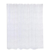 PEVA Thickened Shower Curtain Liner 180x180cm with Rustproof Grommets and Hooks - Style 2