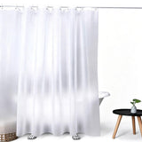 PEVA Thickened Shower Curtain Liner 180x180cm with Rustproof Grommets and Hooks - Style 2