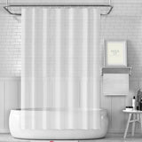 PEVA Thickened Shower Curtain Liner 180x180cm with Rustproof Grommets and Hooks - Style 3