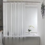 PEVA Thickened Shower Curtain Liner 180x180cm with Rustproof Grommets and Hooks - Style 3