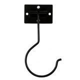 2 Pcs Self Adhesive Foldable Banana Hook for Under Cabinet Metal Holder for Kitchen - Black