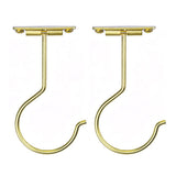 2 Pcs Self Adhesive Foldable Banana Hook for Under Cabinet Metal Holder for Kitchen - Gold In Australia - Darrahopens