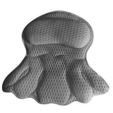 Bath Neck and Head Rest Pillow with Suction Cups - Gray In Australia - Darrahopens