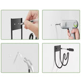 Wall Mount Garden Hose Holder Metal Water Hose Hanger for Outside Garage Yard