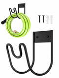 Wall Mount Garden Hose Holder Metal Water Hose Hanger for Outside Garage Yard