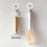 20 Pack Suction Cup Hooks Clear with Stainless Steel Hook Removable Reusable - S