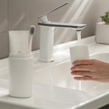 Portable 180 ml Travel Toothbrush Holder and Rinse Cup - White
